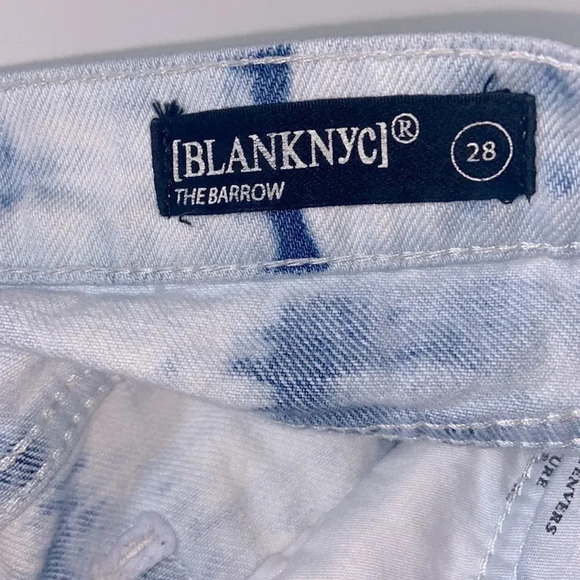 BLANKNYC jean shorts 28 the barrow vintage high rise short shorts 100% cotton - Picture 6 of 9